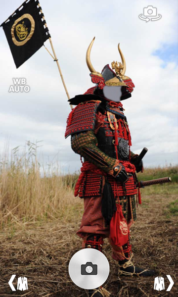 Samurai armor suit fotomontage - Image screenshot of android app