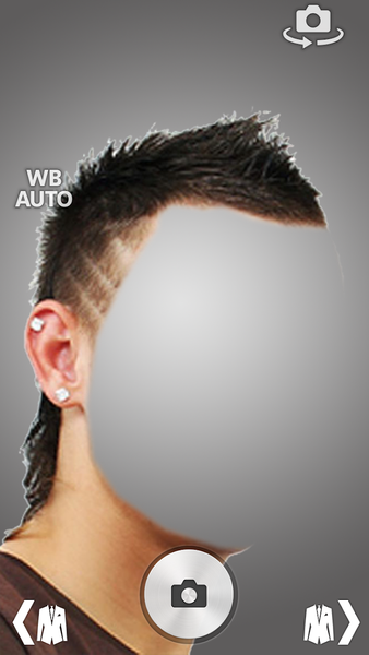 Boy Hairstyle Camera Montage - Image screenshot of android app