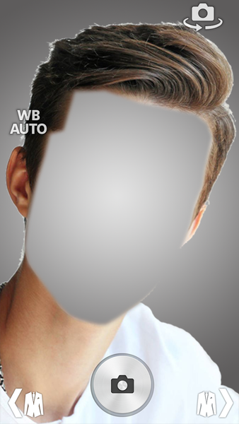Boy Hairstyle Camera Montage - Image screenshot of android app
