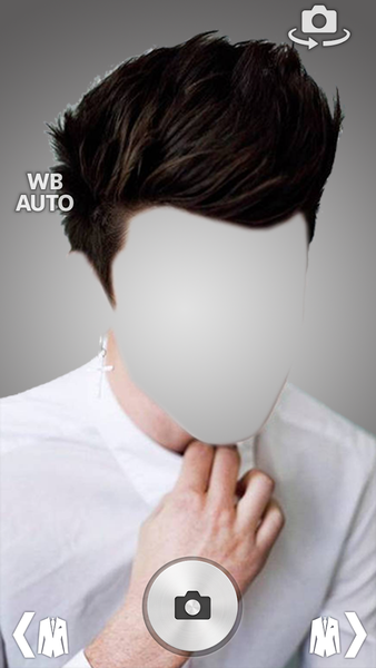 Boy Hairstyle Camera Montage - Image screenshot of android app