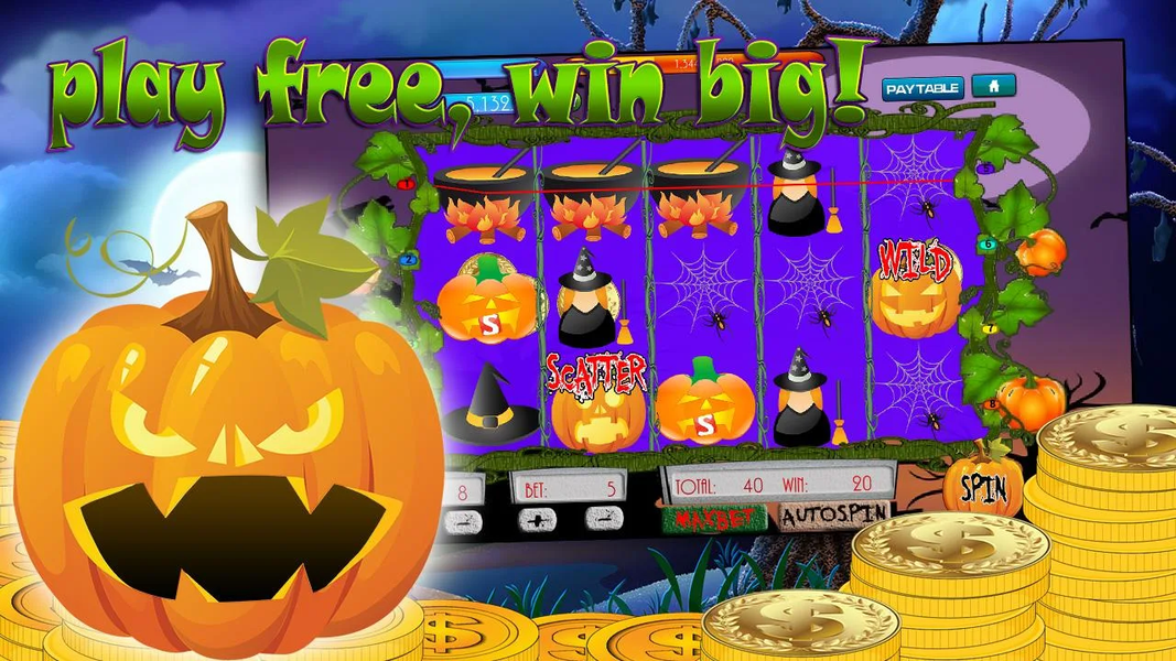 Spooky Halloween slot machine - عکس بازی موبایلی اندروید