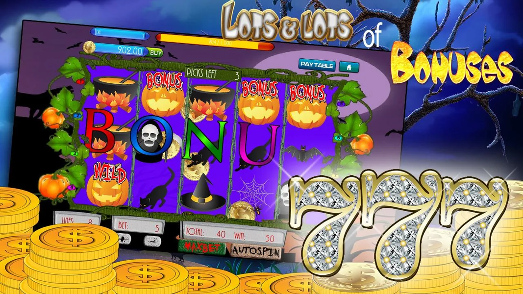 Spooky Halloween slot machine - عکس بازی موبایلی اندروید