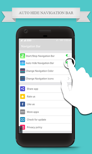 Navigation Bar for Android Assistive Control - Image screenshot of android app