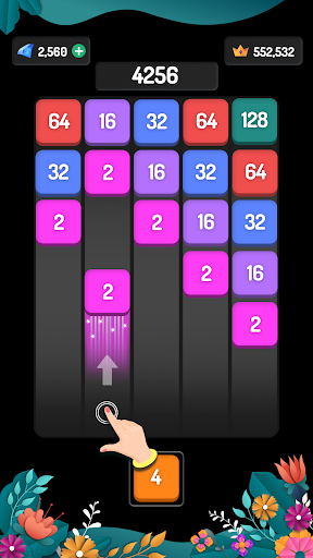 X2 Blocks - 2048 Number Game - Gameplay image of android game