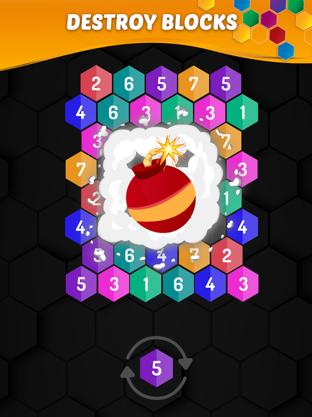 Merge Hexa™ Number Puzzle Game - عکس بازی موبایلی اندروید