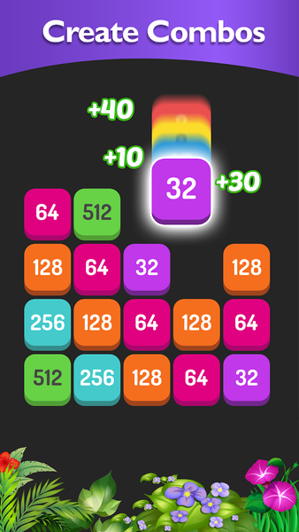 Match the Number - 2048 Game - Gameplay image of android game