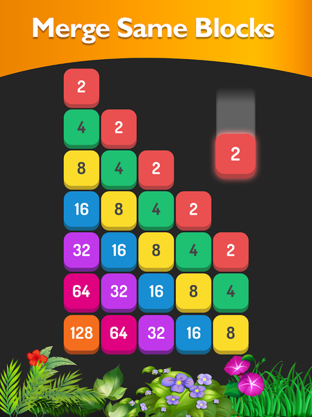 Match the Number - 2048 Game - Gameplay image of android game