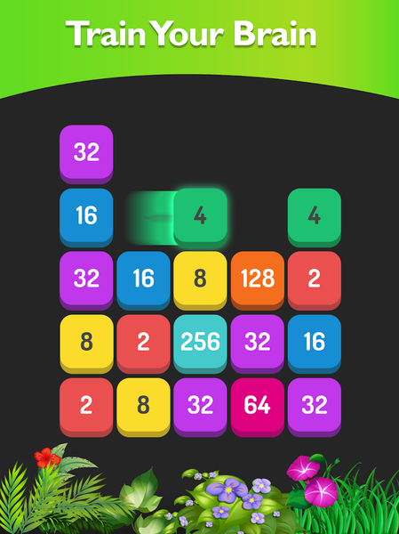 Match the Number - 2048 Game - Gameplay image of android game
