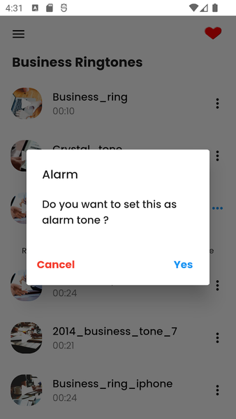 Business Ringtones - Image screenshot of android app