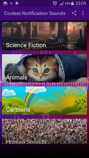Cool Notification Sounds - Image screenshot of android app