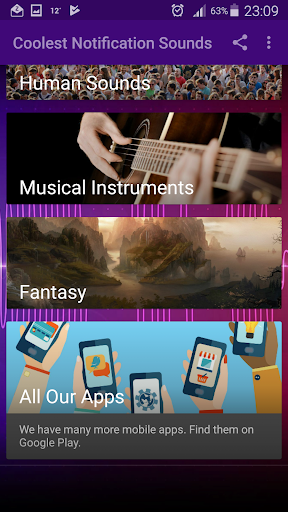 Cool Notification Sounds - Image screenshot of android app