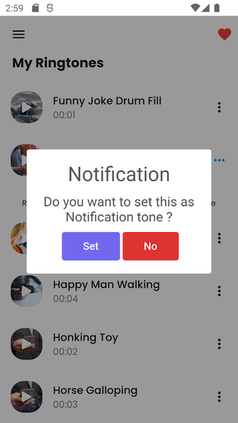 Funny SMS Notification Tones - Image screenshot of android app