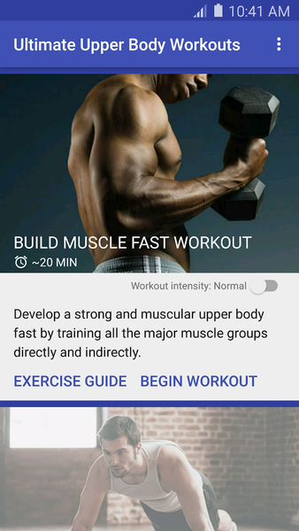 Ultimate Upper Body Workouts - Image screenshot of android app