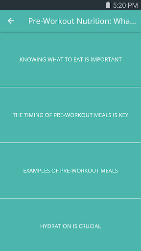 Ultimate Workout Nutrition - عکس برنامه موبایلی اندروید