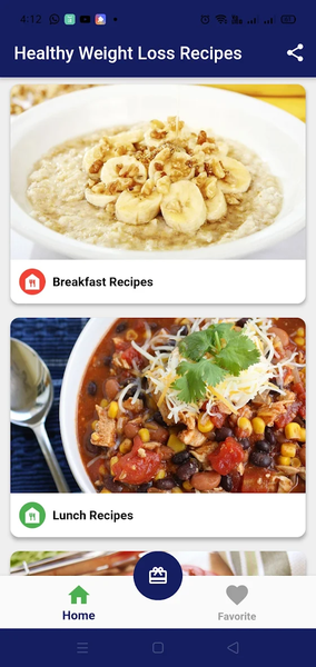 Healthy Weight Loss Recipes - Image screenshot of android app