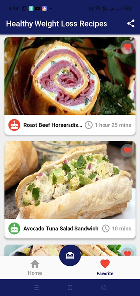 Healthy Weight Loss Recipes - Image screenshot of android app