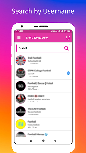 Profile Picture Downloader for Instagram - Image screenshot of android app