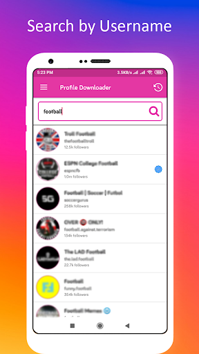 Profile Picture Downloader for Instagram - عکس برنامه موبایلی اندروید