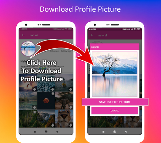 Profile Picture Downloader for Instagram - عکس برنامه موبایلی اندروید