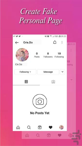 اینستاگرام simulator - عکس برنامه موبایلی اندروید