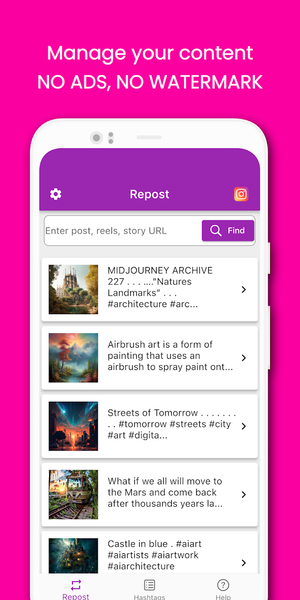 InstSave Video Downlaoder - عکس برنامه موبایلی اندروید
