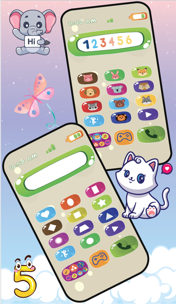 Baby Phone Animals Game - Gameplay image of android game