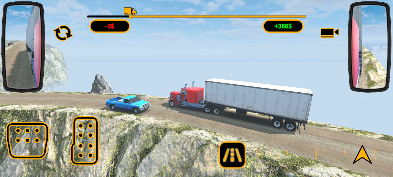 Death Road Truck Driver - Gameplay image of android game