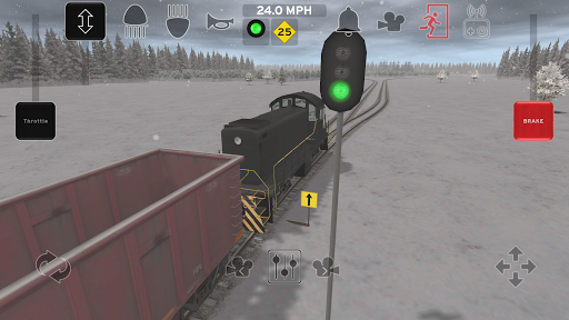 Train and rail yard simulator - Gameplay image of android game