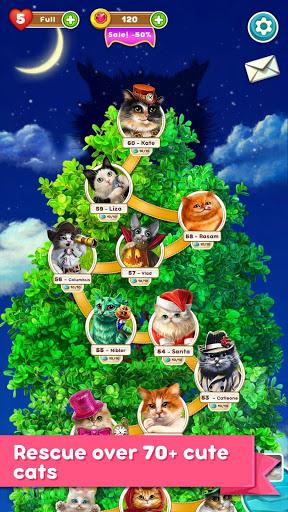 Cute Cats: Classic Match 3 - عکس بازی موبایلی اندروید
