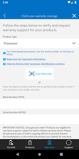 Intel® Support App - عکس برنامه موبایلی اندروید