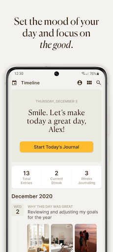 5 Minute Journal・Self-care - Image screenshot of android app