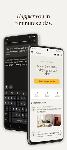 5 Minute Journal・Self-care - Image screenshot of android app