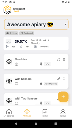 Intelligent Hives - Image screenshot of android app
