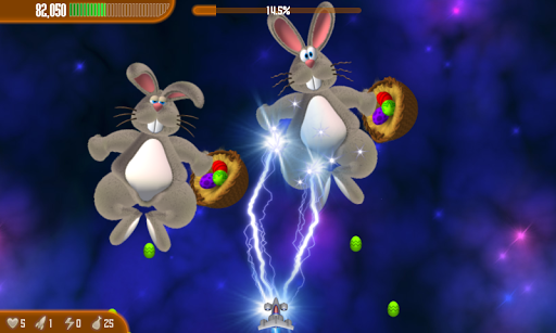 Chicken Invaders 3 Easter - Gameplay image of android game