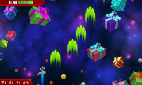 Chicken Invaders 3 Xmas - Gameplay image of android game