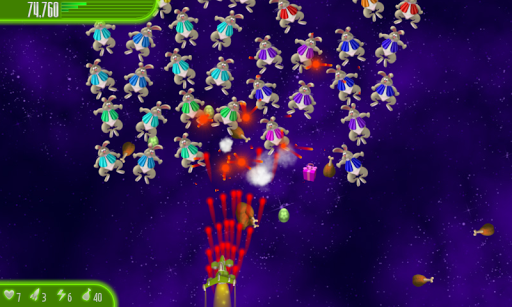 Chicken Invaders 4 Easter - Gameplay image of android game