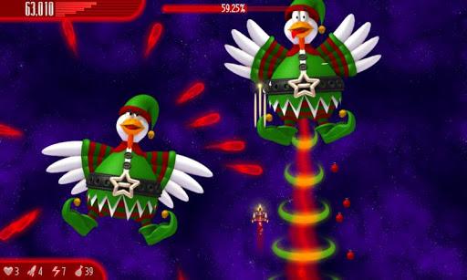 Chicken Invaders 4 Xmas - Gameplay image of android game