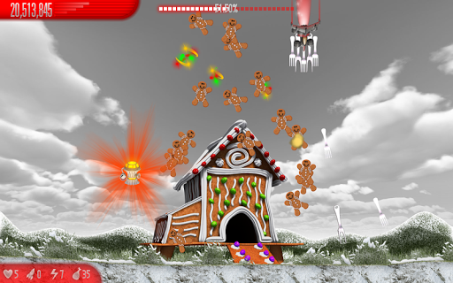Chicken Invaders 5 Xmas - Gameplay image of android game