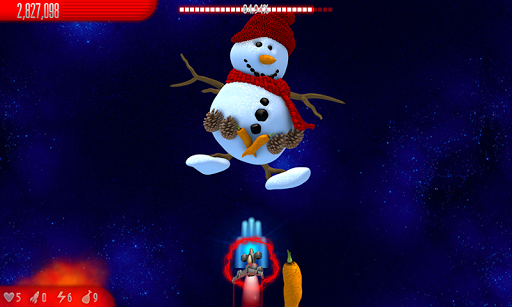 Chicken Invaders 5 Xmas - Gameplay image of android game