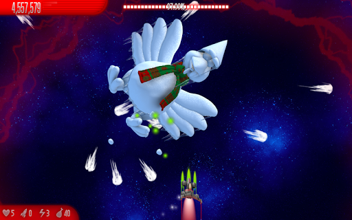 Chicken Invaders 5 Xmas - Gameplay image of android game