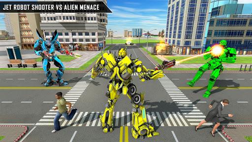 Jet Robot Car Transform Games - Image screenshot of android app