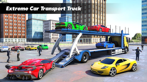 Crazy Car Transport Truck Sim - Gameplay image of android game