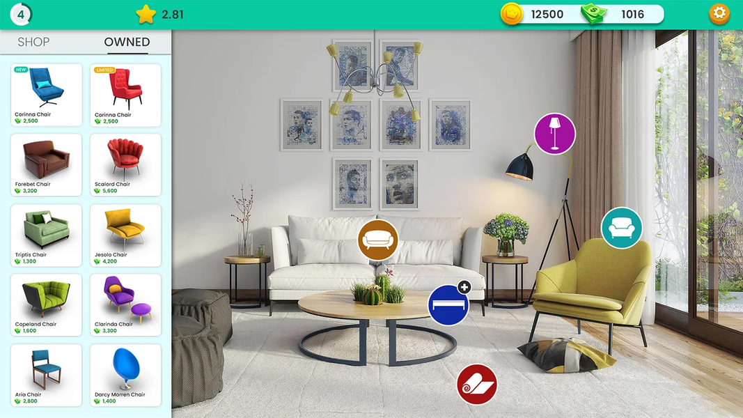 Home Interior Design Games - عکس بازی موبایلی اندروید