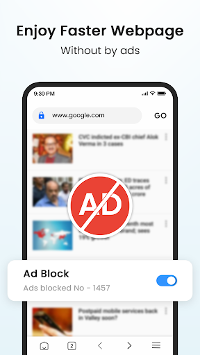 Internet Browser - Web Browser - عکس برنامه موبایلی اندروید