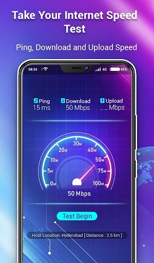 Internet Speed Test - WiFi, 4G Speed Meter - Image screenshot of android app