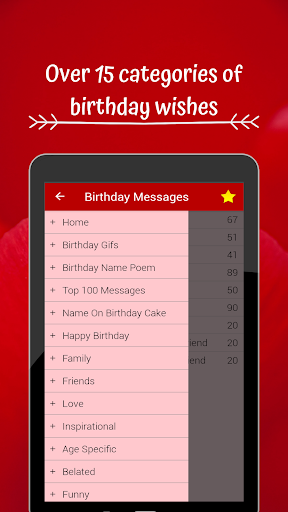 Birthday Cards & Messages Wish - Image screenshot of android app