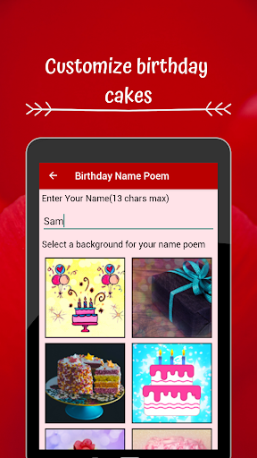Birthday Cards & Messages Wish - Image screenshot of android app