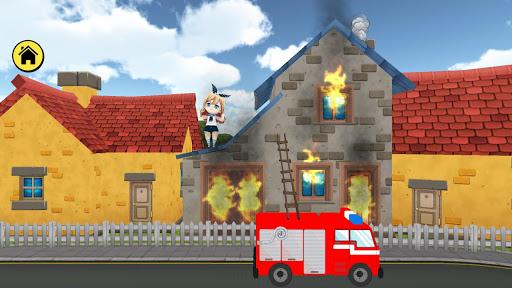 Kidlo Fire Fighter - Free ۳D Rescue Game For Kids - عکس بازی موبایلی اندروید