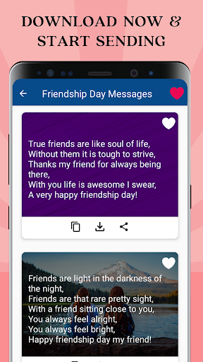 Friendship Quotes & Messages - Image screenshot of android app