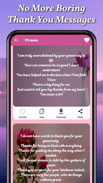 Thank You Messages & Letters - عکس برنامه موبایلی اندروید
